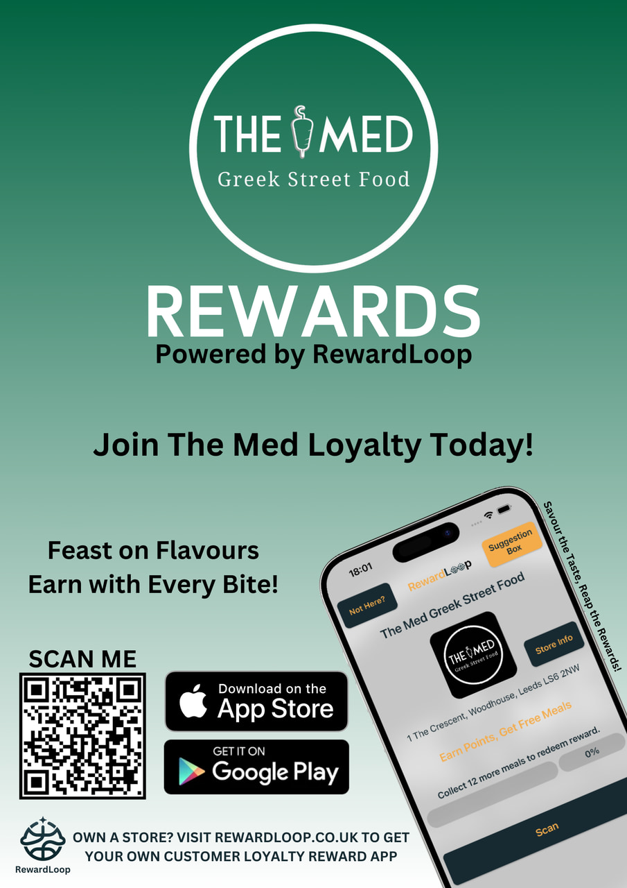 RewardLoop poster variant showing clean loyalty messaging and QR call to action