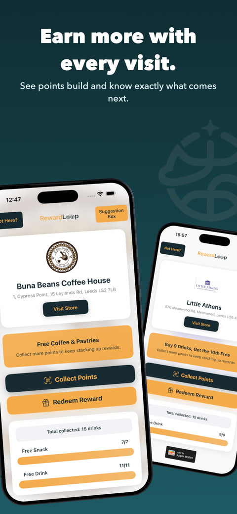 Earn more with every visit RewardLoop app showcase