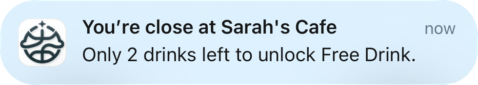 RewardLoop close-to-reward reminder notification
